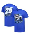 Checkered Flag Sports Men's  Royal Matt Dibenedetto Two-sided Blister T-shirt In Royal
