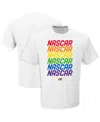 Checkered Flag Sports Men's  White Nascar Repeat T-shirt In White
