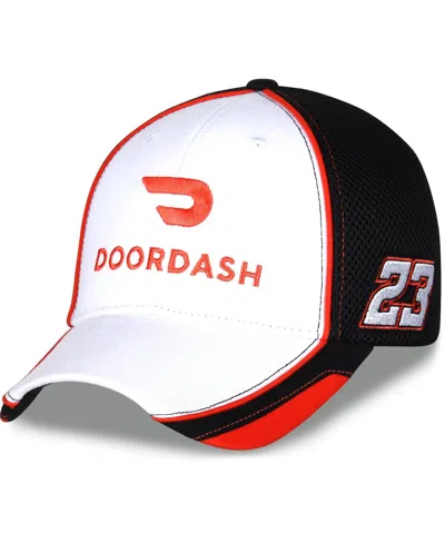 Checkered Flag Sports Men's Checkered Flag White, Black Bubba Wallace Doordash Element Mesh Adjustable Hat In White,black