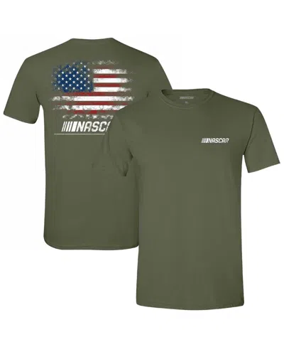 Checkered Flag Sports Men's Green Nascar Merchandise Flag T-shirt