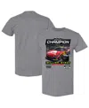 Checkered Flag Sports Men's Heather Gray William Byron 2025 Daytona 500 Champion Winner T-shirt In Heather Gray