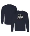 Checkered Flag Sports Men's Navy Daytona International Speedway 2025 Daytona 500 Logo Long Sleeve T-shirt In Navy