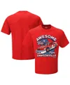 Checkered Flag Sports Men's Red Bill Elliott Awesome Bill From Dawsonville T-shirt In Red