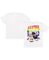Checkered Flag Sports Men's White Nascar Love Wins Pride T-shirt In White