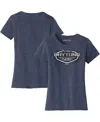 Checkered Flag Sports Women's Heather Navy Daytona International Speedway 2025 Daytona 500 Graphic T-shirt In Blue