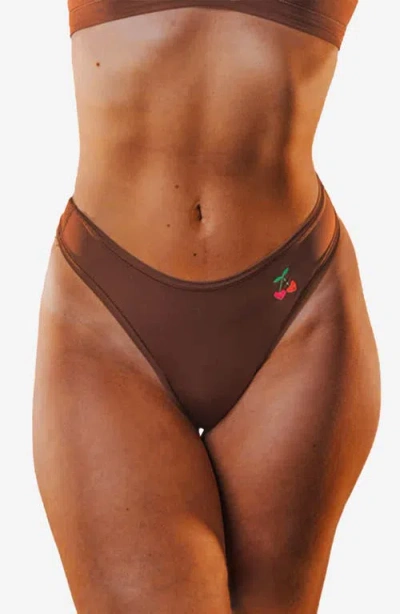 Cheeky Cherry 2-pack Leakproof Everyday Liner Ultra Smooth Very Cheeky Brief In Sienna/java