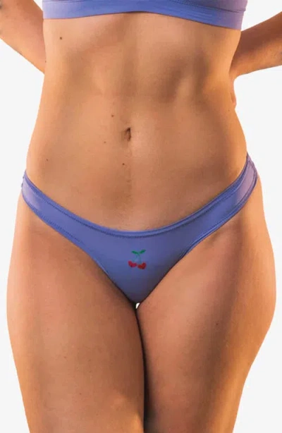 Cheeky Cherry Leakproof Everyday Liner Ultra Smooth Dipped Thong In Lila