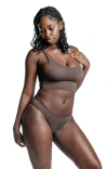 Cheeky Cherry Leakproof Everyday Liner Ultra Smooth Mid-rise Brief In Brown