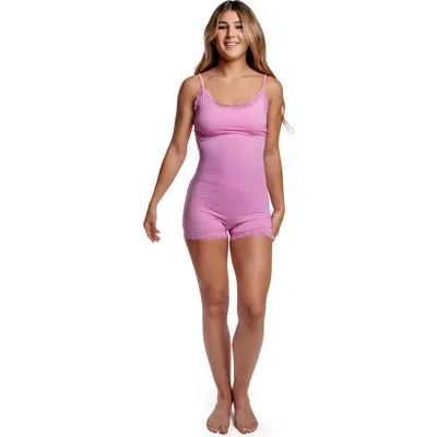 Cheeky Cherry Leakproof Ultra Smooth Lace Romper Liner In Pink