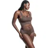 Cheeky Cherry Ultra Smooth Scoop Tank In Brown