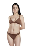 Cheeky Cherry Ultra Smooth Triangle Bralette Ii In Brown