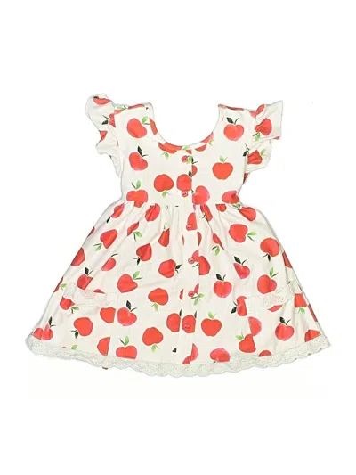 Pre-owned Cheeky Plum Kids' Dress In White