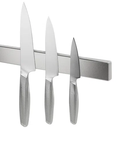 Cheer Collection 16" Stainless Steel Magnetic Knife Holder In Silver