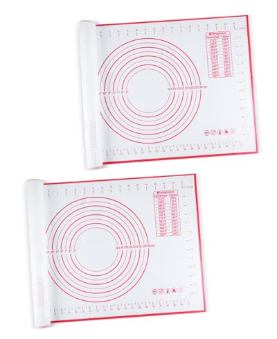 CHEER COLLECTION 2 PACK DOUGH PASTRY BAKING MAT, 16" X 24"