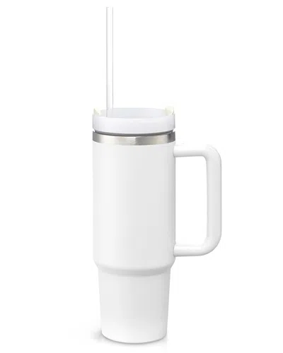 Cheer Collection 30oz Ultra Hydration Drink Tumbler With Lid In White