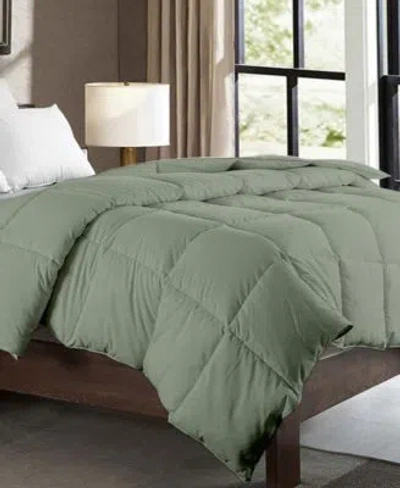 Cheer Collection All Season Down Alternative Hypoallergenic Comforters In Green