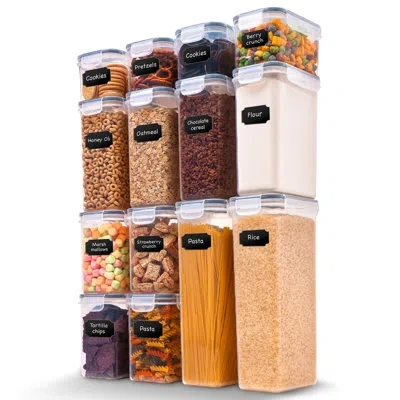 Cheer Collection Cheer Air Tight 14 Container Food Storage Set In Transparent