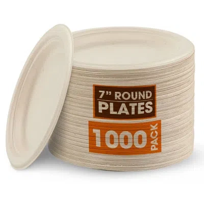 Cheer Collection Compostable Paper Bowls, Pack In Natural