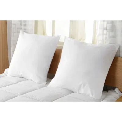 Cheer Collection Down Alternative Square Pillow Cover & Insert In White