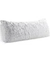 Cheer Collection Faux Fur Body Pillow, 20" X 54" In Gray