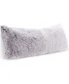 Cheer Collection Faux Fur Body Pillow, 20" X 54" In Purple