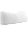 Cheer Collection Faux Fur Body Pillow, 20" X 54" In White