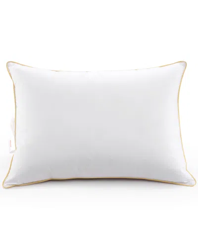 Cheer Collection Luxurious Gel-fiber Filled 2-pack Pillows, Standard In White,gold