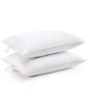 Cheer Collection Pack Of Two Hollow Fiber Pillow In White,gold