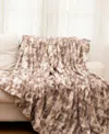 Cheer Collection Luxuriously Soft Faux Fur Design Blanket, 60" X 70"