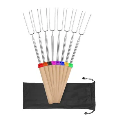 Cheer Collection Marshmallow Roasting Meat Fork In Multi