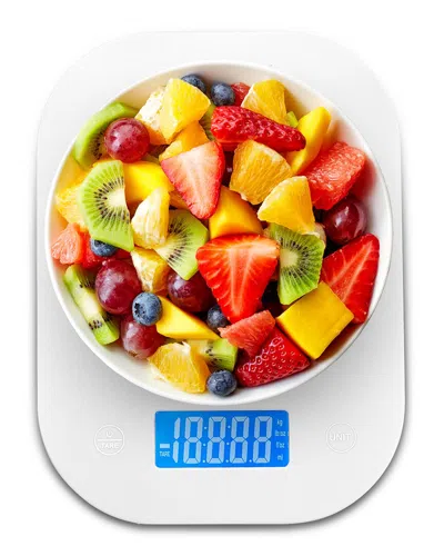 Cheer Collection Multifunctional Kitchen Scale In White