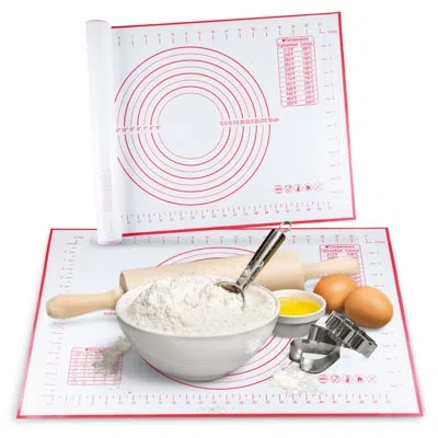 Cheer Collection Non-stick Dough Pastry Baking Mat In White