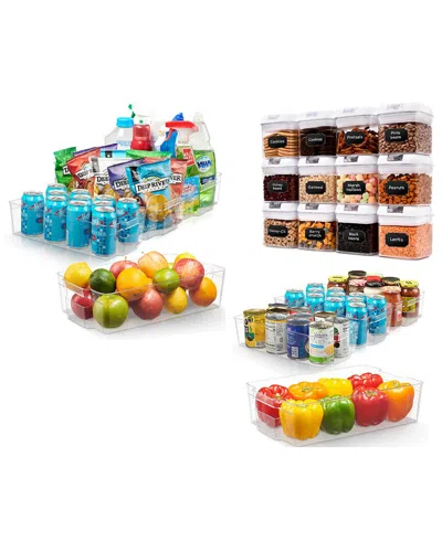 Cheer Collection Pantry Perfection Organizer Set In White