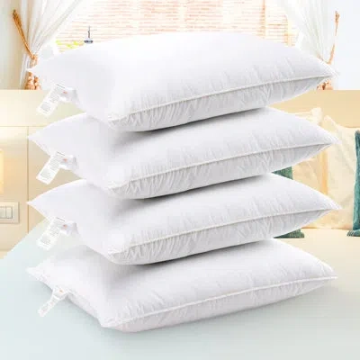 Cheer Collection Pl Down Alternative Plush Support Pillow In White