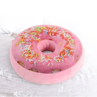 Cheer Collection Reversible Plush Donuts Throw Pillow In Multi