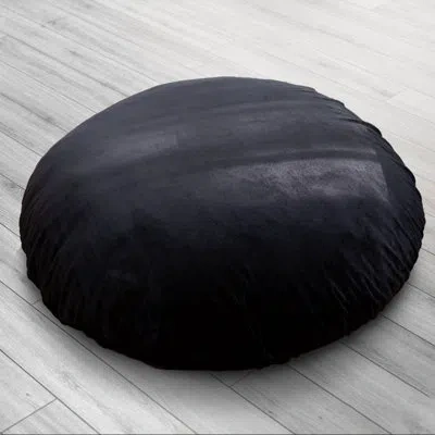 Cheer Collection Smfflpl Throw Pillow In Black