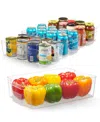 Cheer Collection Space Saving Fridge And Pantry Organizer Bin In Clear