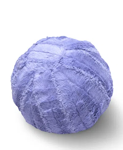 Cheer Collection Ultra Soft Ball Decorative Pillow, 10" X 10" In Purple