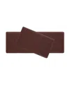 Chef Gear Marni Fatigue-resistant Kitchen Mat 2 Piece Set, 17.5" X 48" And 17.5" X 28" In Red