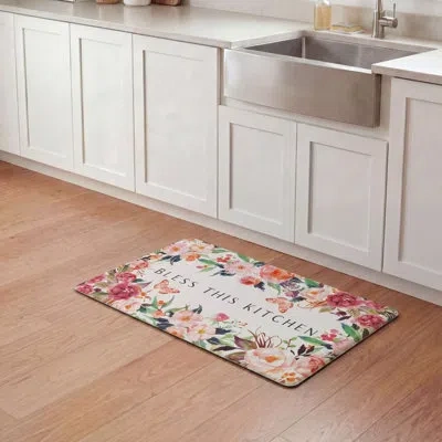 Chef Gear Novelty Wellness Mats In Ivory Multi Floral