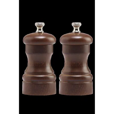 Chef Specialties 4102 4 In. Capstan Pepper Mill Salt Mill Set