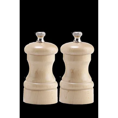 Chef Specialties 4302 4 In. Capstan Pepper Mill Salt Mill Set