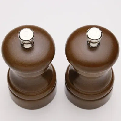 Chef Specialties Capstan Salt And Pepper Grinder Set In Walnut