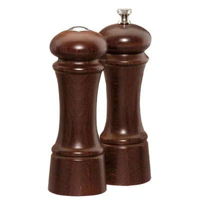 Chef Specialties Elegance Salt And Pepper Shaker Set In Walnut