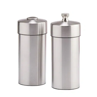 Chef Specialties Futura Salt & Pepper Grinder Set In Brushed Stainless Steel
