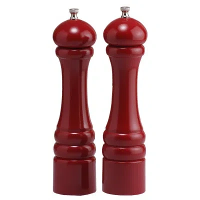 Chef Specialties Imperial Salt And Pepper Grinder Set In Candy Apple