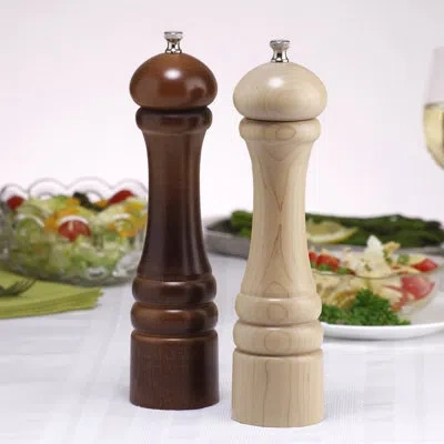 Chef Specialties Imperial Salt And Pepper Grinder Set In Walnut;natural