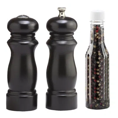Chef Specialties Salem Salt And Pepper Grinder Set In Ebony