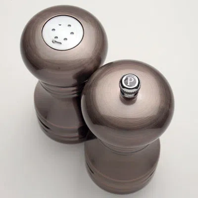 Chef Specialties Salt And Pepper Grinder Set In Brown