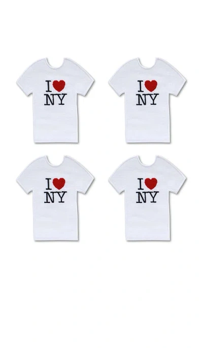 Chefanie Ny T-shirt Cocktail Napkins In N,a